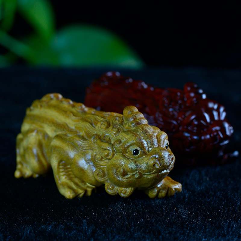 阿根廷绿檀紫檀木貔貅手把件老山檀香摆件檀木工艺文玩小件批发