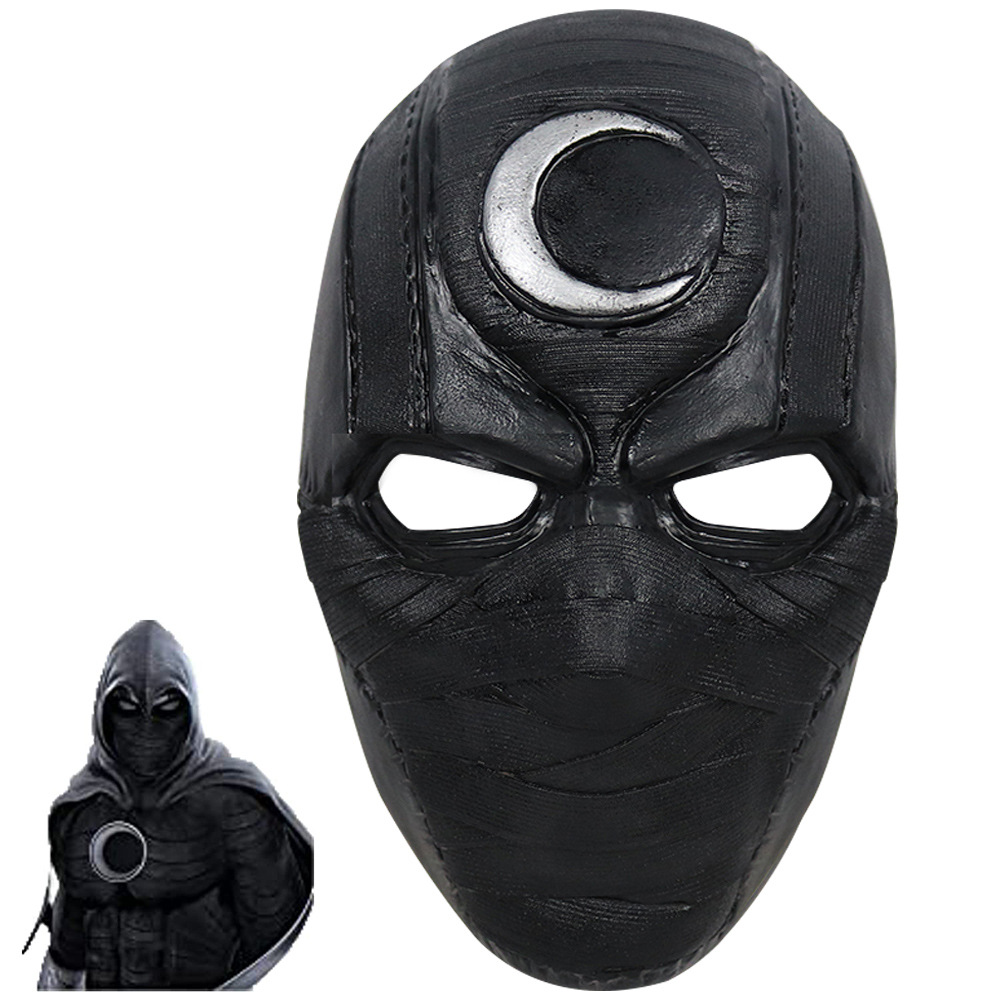 跨境新款2022月光骑士面具cos漫威面罩万圣节恐怖moon knight头套