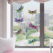 尚易SP-S0195卡通蜻蜓窗户装饰墙贴自粘阳台窗花跨境批发墙贴纸