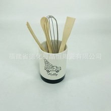 陶瓷圣诞筷子架家用厨房收纳置物架 陶瓷工艺品摆件