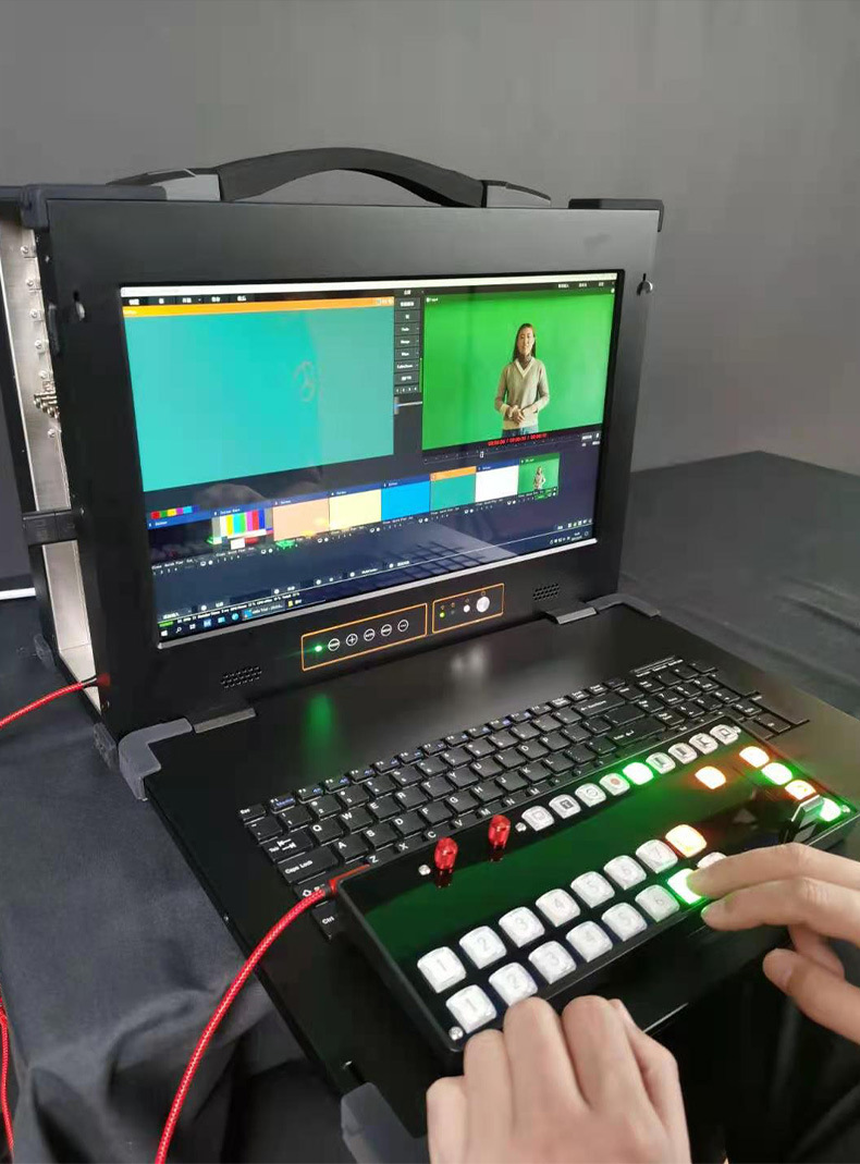 恒越科技录播直播一体机虚拟演播室系统8路导播键盘hy280新品特惠