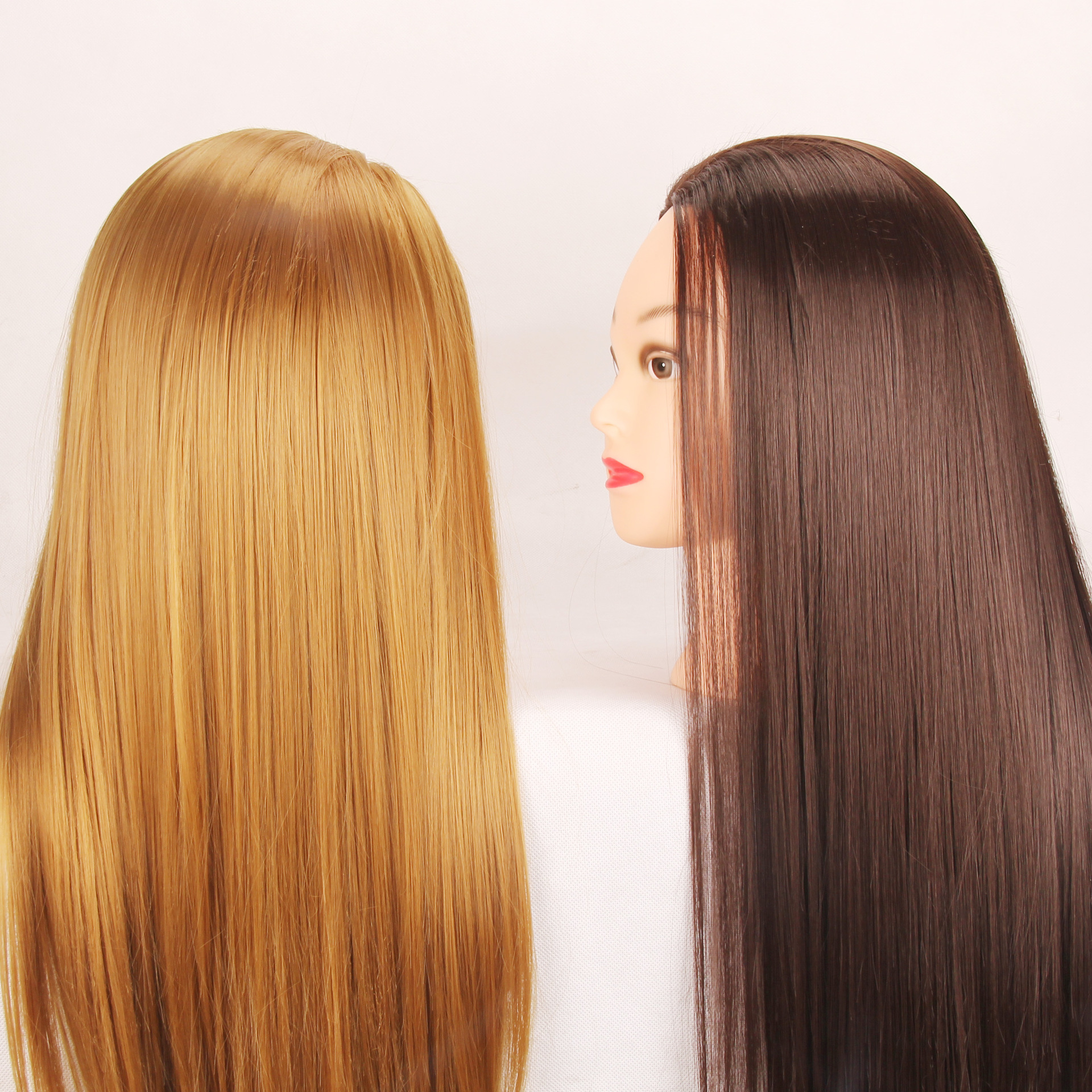 假发头模 教习头 练习编发盘发化妆假人头公仔头模特头 美发头模