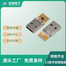 USB2.0A公数字音频解码插头电脑耳机插座支持OTG通话听歌录音AF