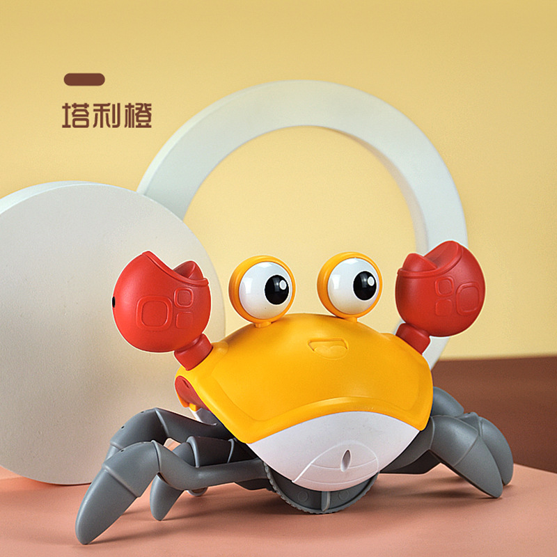 Electric Induction Crab Baby and Child Toys Early Childhood Education TikTok Simulation Crawling 1-2 Years Old 3 to Avoid Obstacles