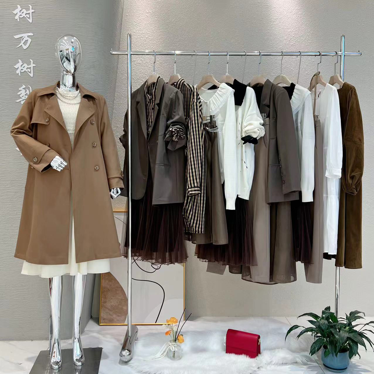 她图24春品牌女装折扣外套连衣裙批发撤柜正品折扣店直播一手货源