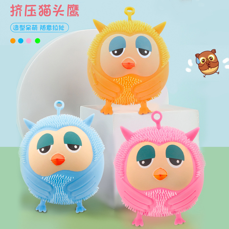 Stall Hot Sale Melancholy Owl Decompression Toy New Exotic Night Market Toy Foreign Trade Tail Order Spot One Piece Dropshipping