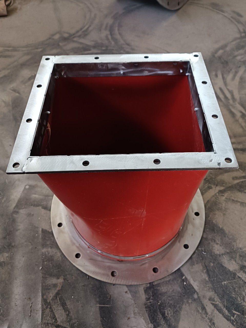 硅钛防火耐高温帆布风机软连接方形圆形风管保温伸缩风道散装布袋