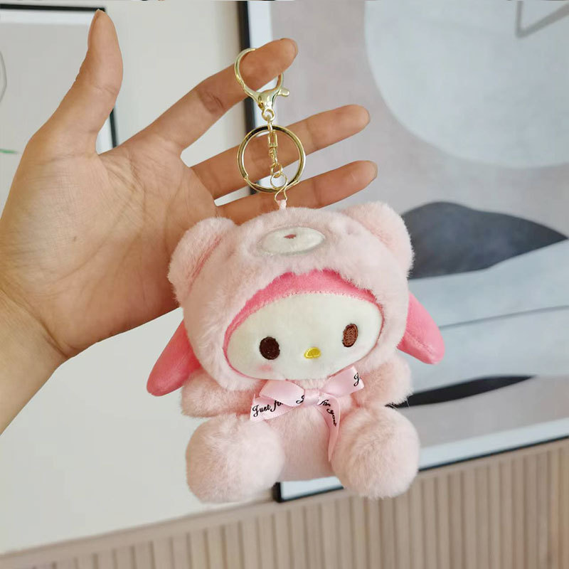 Japanese Sanrio Keychain Pendant Cute Doll Gift Schoolbag Accessories Plush Doll Toy Doll Wholesale