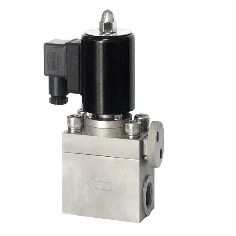 厂家直销dn10/15/20/25/32/40/50mpa常开闭活塞零泄漏高压电磁阀