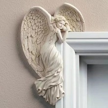 跨境爆款DOOR FRAME ANGEL WINGS SCULPTURE门 框天使翅膀雕塑