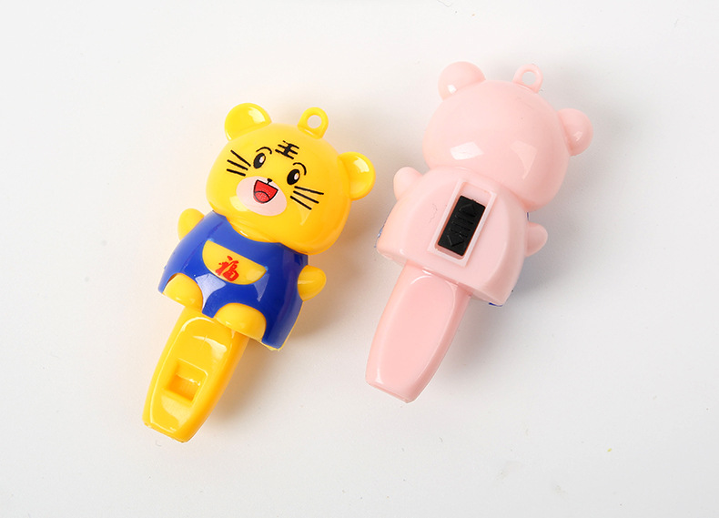 创意闪光发声哨子短脚虎 动物玩具热销产品 厂家直销地摊热卖