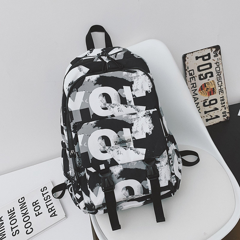 Schoolbag Male Middle School Student 2021 New Large Capacity Junior High School Student Fashion Trend Campus Trendy Brand Backpack Female
