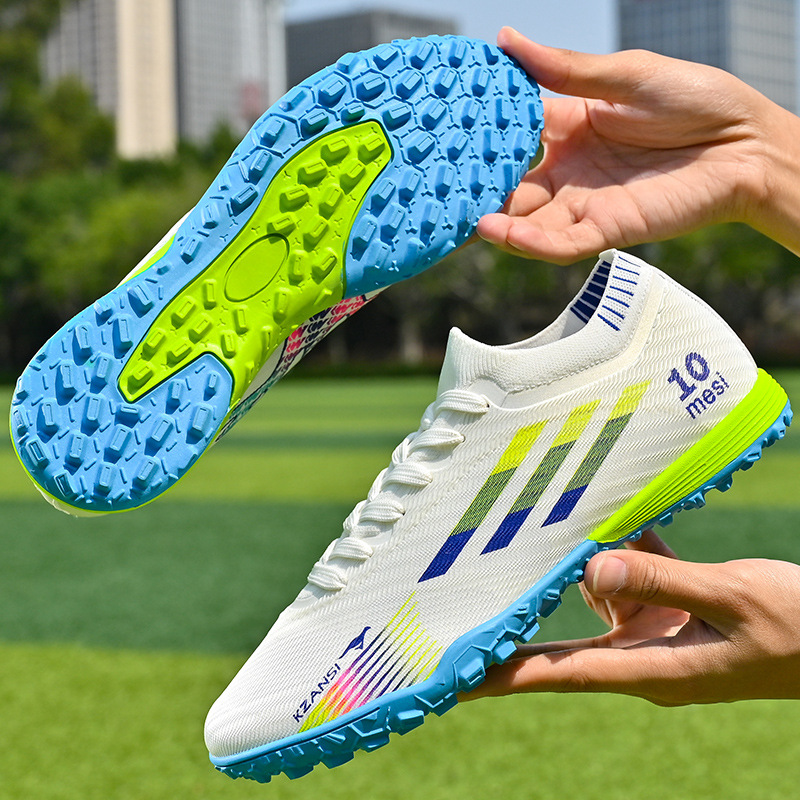 新款梅西冠军金靴莆田工艺长钉碎钉足球鞋跨境低帮足球鞋男款 图片