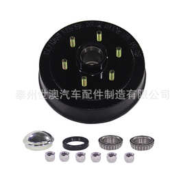 6孔2吨拖车刹车鼓房车刹车毂轴头哈巴头轮毂单元半轴总成CZ10价优