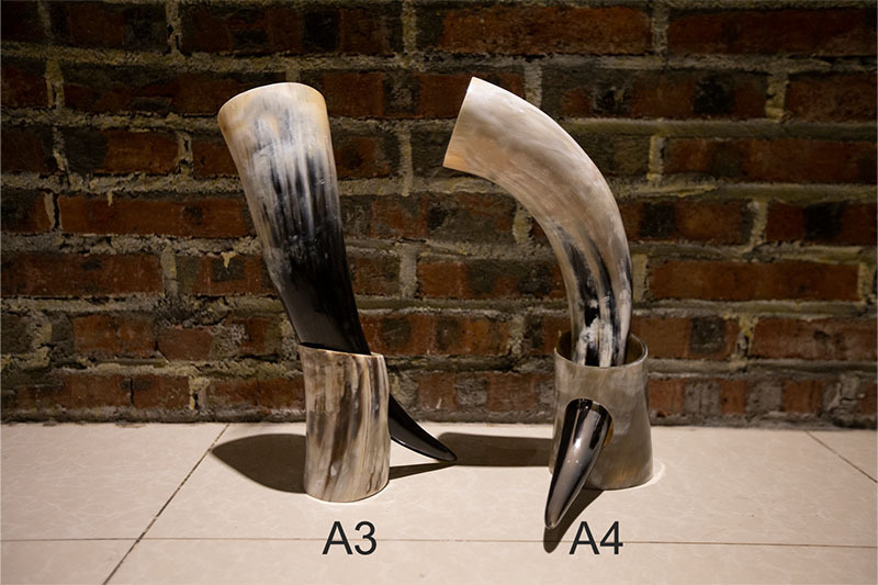 复古维京风格北欧天然整角啤酒杯水杯扮演装饰道具非洲长牛角杯