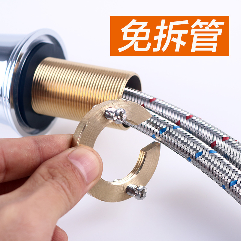 水龙头防松动铜螺母加厚紧固件螺母接头洗脸盆龙头螺帽底部固定座