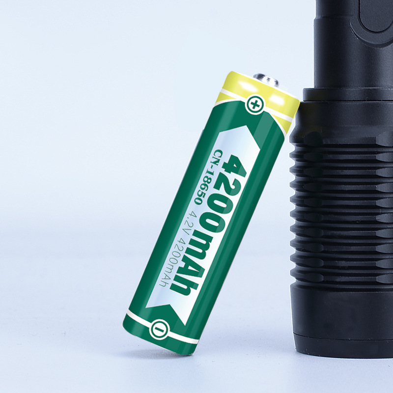 弘力电led强光手电筒专用18650锂电池3.