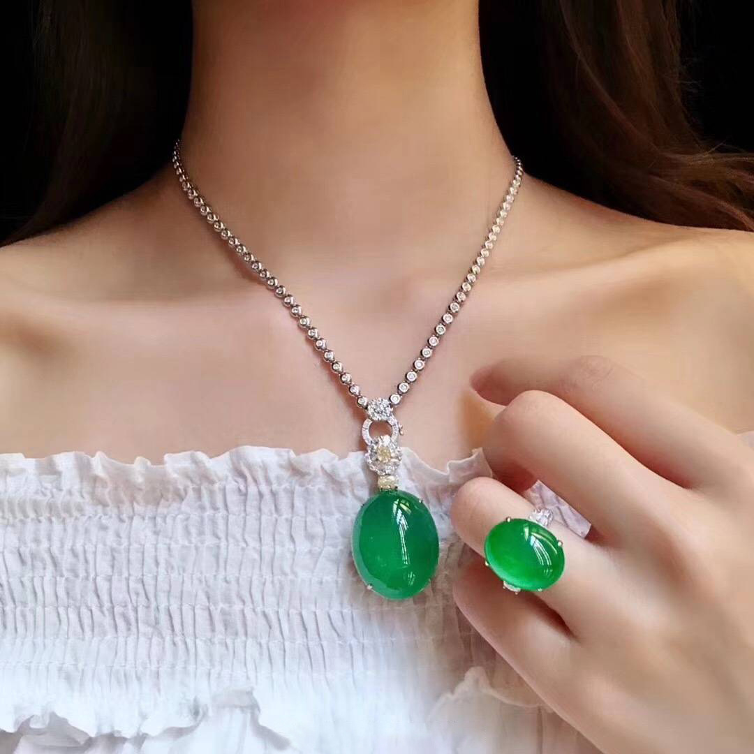 周掌柜翡翠 天然冰种玉镯观音男 貔貅吊坠 女如意手链金配饰