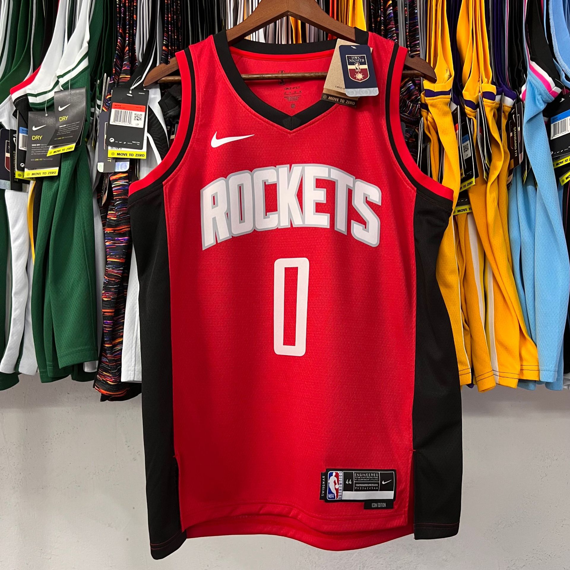 23赛季火箭队主场11号 姚明13号哈登1号麦迪0号维斯布鲁克nba球衣