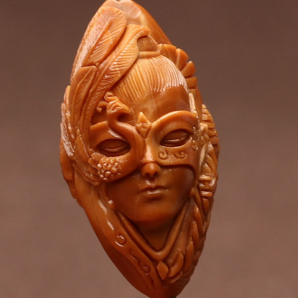 龙凤新品纯手工美女橄榄核