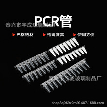 厂家0.1/0.2ml 荧光定量PCR 八联管 平盖/凸盖八连管盖 排管