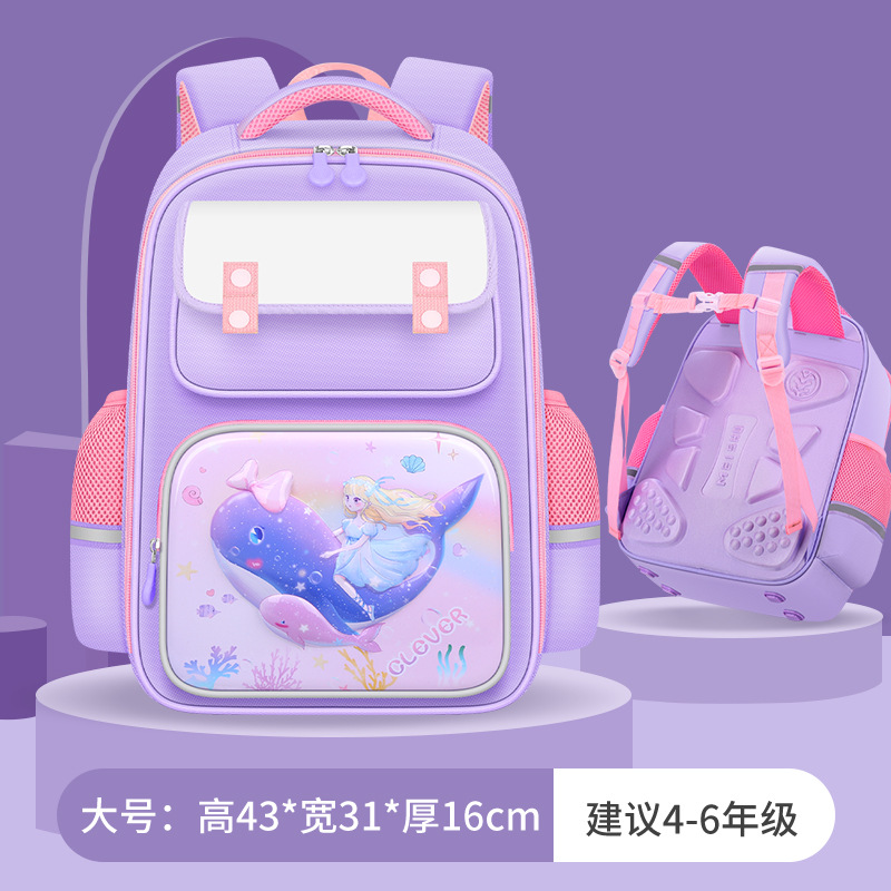 Elementary School Student Schoolbag New Astronaut Grade 1-6 Cartoon Burden Reduction Children Backpack Wholesale Printed Logo