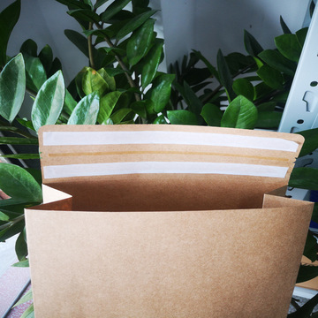 牛皮纸袋立体可折纸袋带易撕条封袋快递文件数码打样链接请慎拍