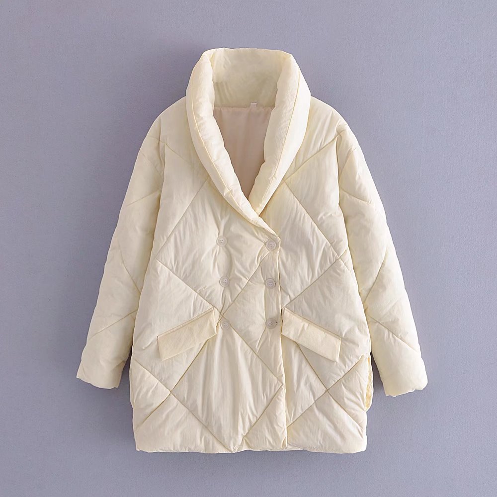 女装长款时尚棉衣图片