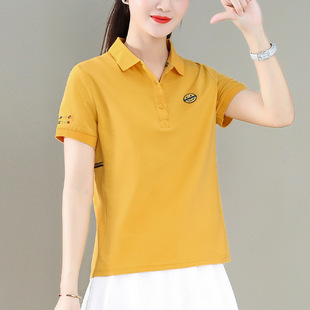 条纹短袖t恤女中老年妈妈 女装2021年新款夏装加大码洋气女装上衣