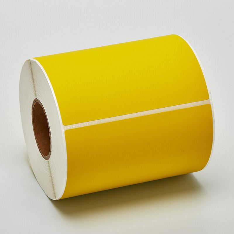 热敏纸不干胶彩色卷筒热敏纸红 黄 兰 绿 橙多色热敏不干胶标签纸