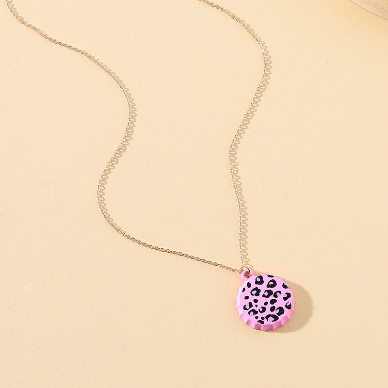 韩国东大门网红个性烤漆瓶盖趣味项链创意锁骨链脖子饰品颈链