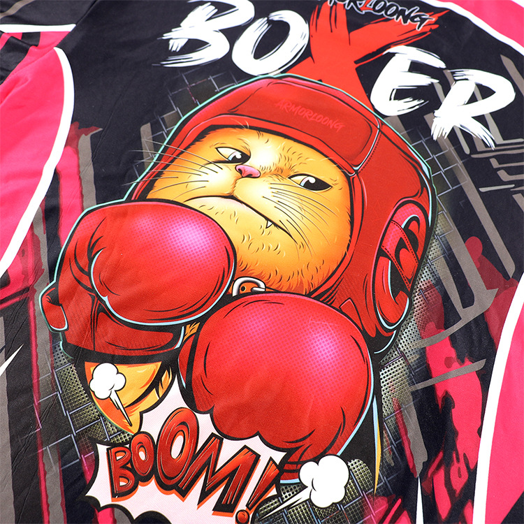 ufc拳击猫格斗训练衣运动健身mma比赛速干泰拳服搏击儿童男女