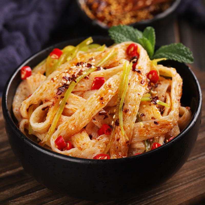 干牛筋面辣条专用纯手工凉拌凉皮陕西河南速食免煮干货牛津面袋装