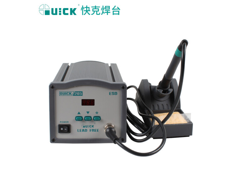 快克quick205智能无铅焊台 恒温电烙铁150w 50~600