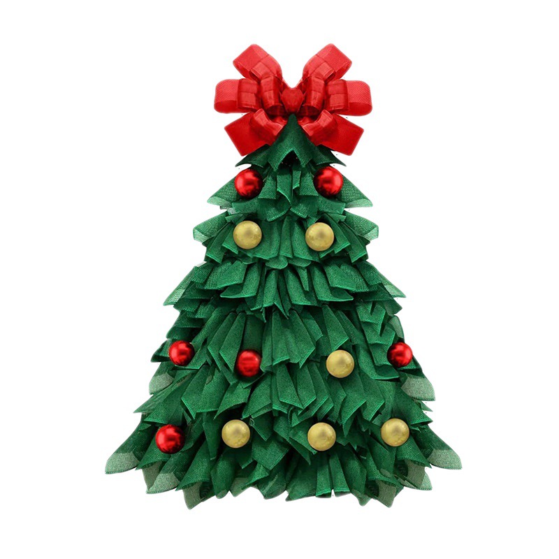 2022 Pre-Christmas Ornaments Green Linen Christmas Tree Pendant Cloth Hanging Garland Decorations