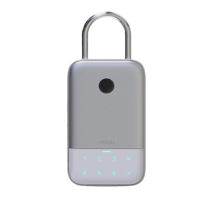 蓝牙远程智能钥匙盒 简约高质欧美风指纹密码锁盒 民宿合租可用