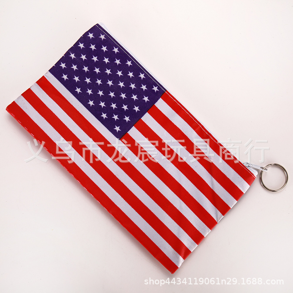 Russia Pencil Case Creative Cartoon Stationery Box Large Capacity Stationery British American Zipper Oxford Cloth Pencil Bag