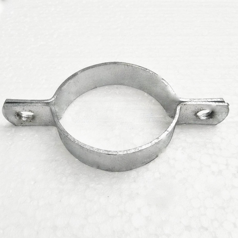 加厚镀锌电线双抱箍卡扣广告牌卡箍方管夹u型管卡骑马卡水管抱卡