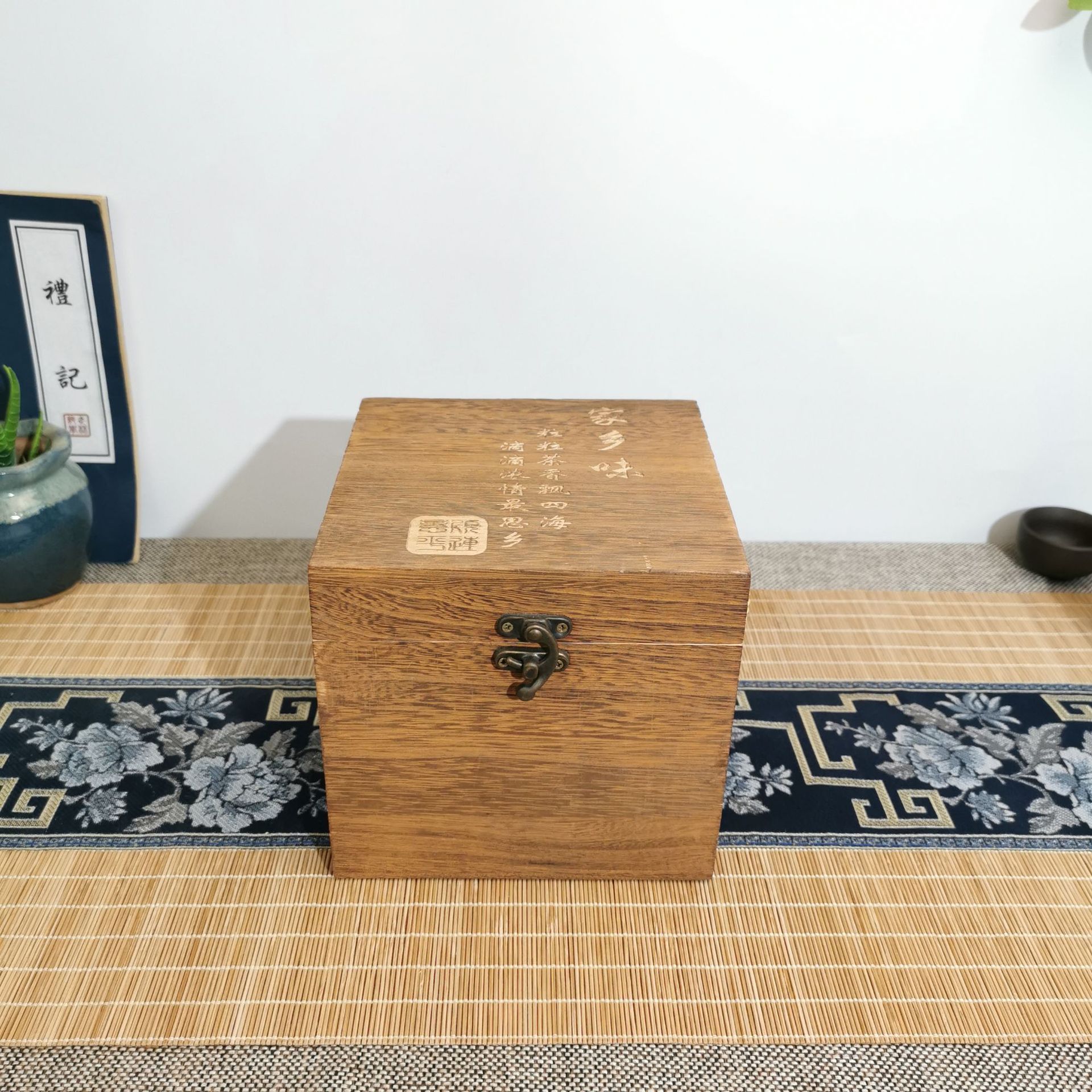 木质茶叶盒定制木质散茶礼盒 茶叶木盒创意茶叶礼品包装盒