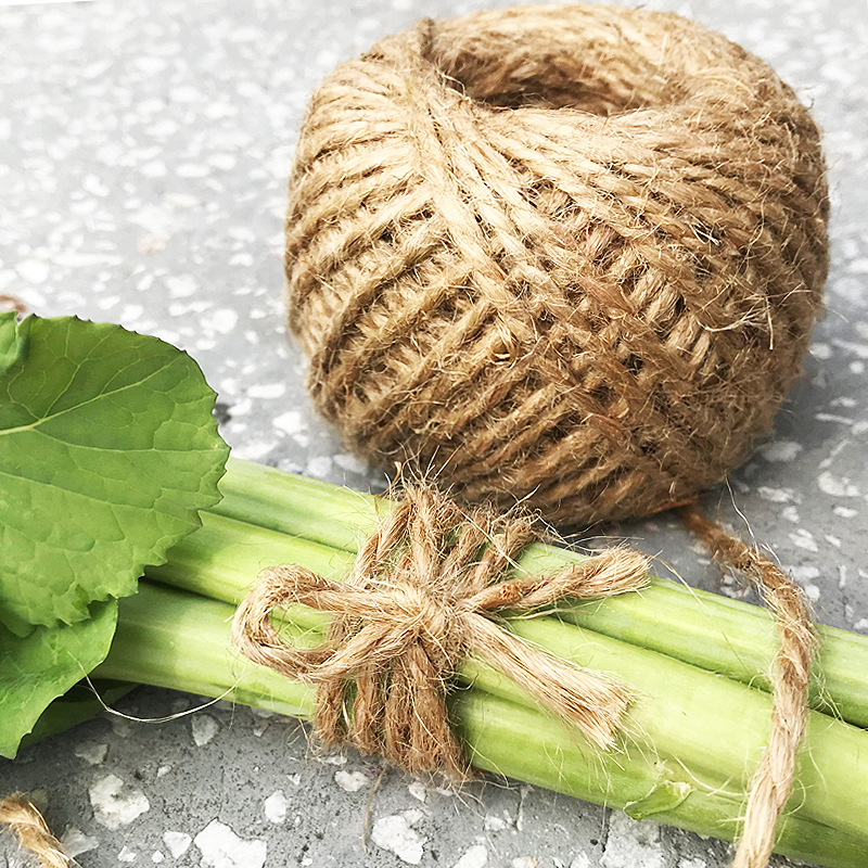 黄麻绳2股编织100克捆绑植物鲜花木园艺包装装饰手艺细麻线绳球
