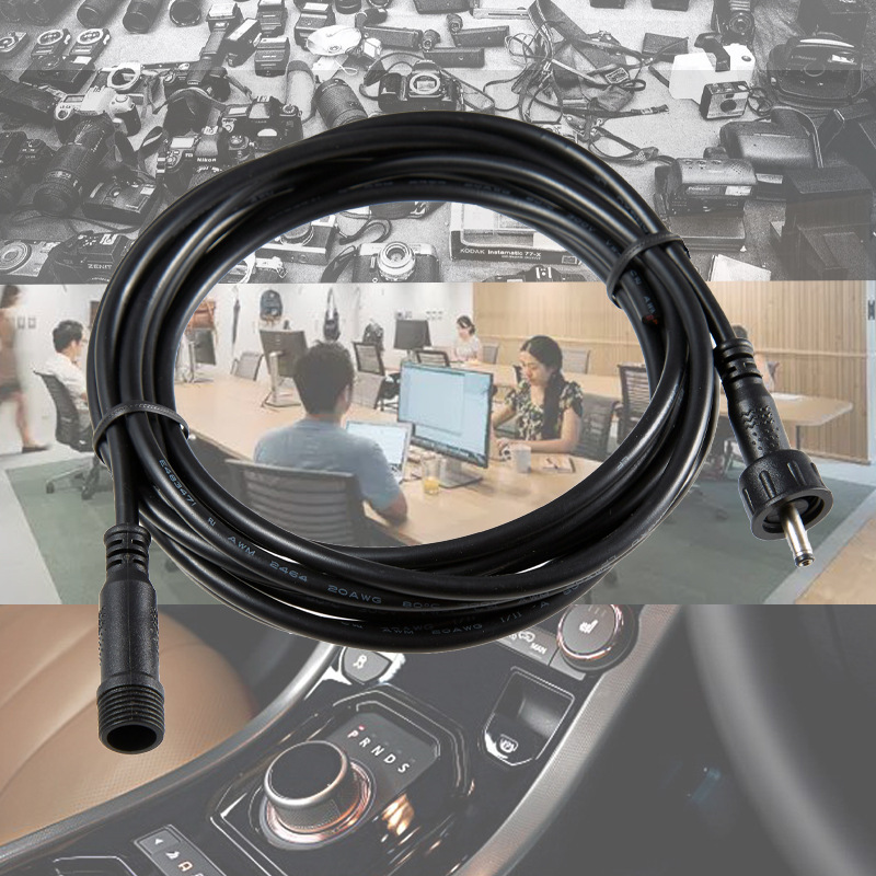 dc5521防水公母插2c20awgm12防水航空插头厂家直销dc电源线