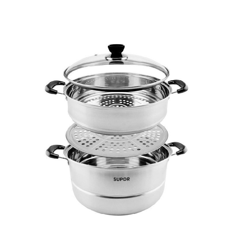 苏泊尔sz26b5/sz28b5蒸锅双层304不锈钢蒸馒头包邮燃气电磁炉通用