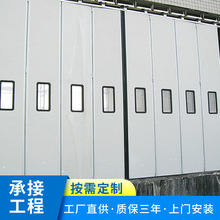 广州德玛大型电动工业折叠门地铁高铁站折叠门大型仓库大门定制