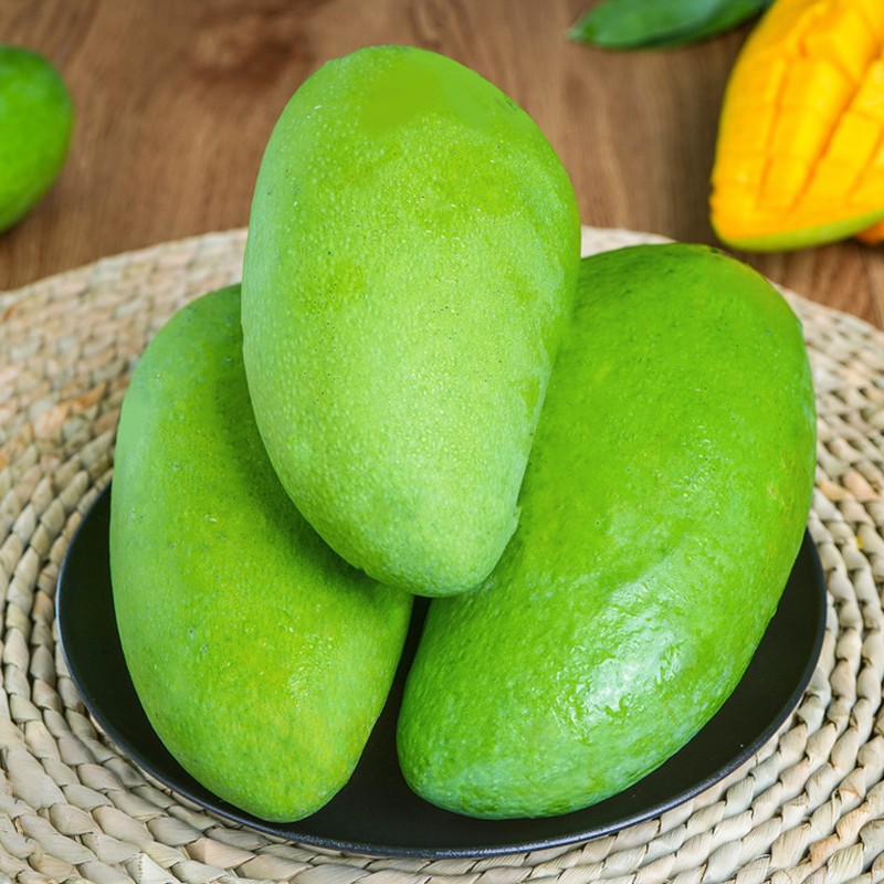 广西百色大青芒果生吃甜脆甜新鲜水果整箱批发价非海南金煌芒