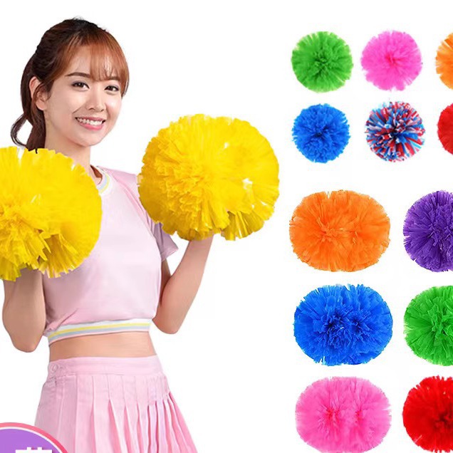花球啦啦队手拿花拉拉操比赛手花手摇彩球儿童小学生舞蹈道具