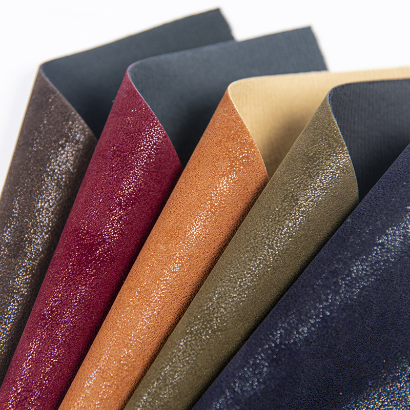 自贴式pu皮革磨砂纹感人造皮革鞋子衣服皮具面料厂家直售批发