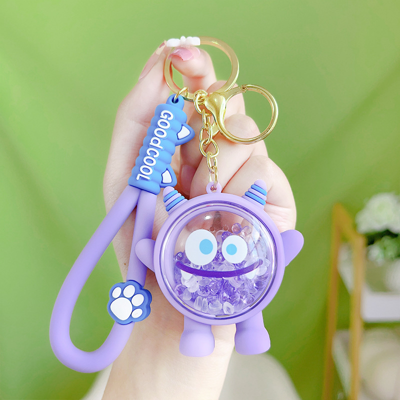 Cartoon Unique Aromatic Beads the Hokey Pokey Little Monster Keychain Exquisite Lovely Bag Pendant Student Small Gift Supply