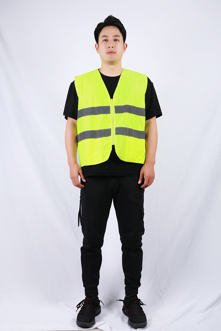 金福反光背心加厚透气反光衣马甲折叠一体驾驶员审车安全警示服