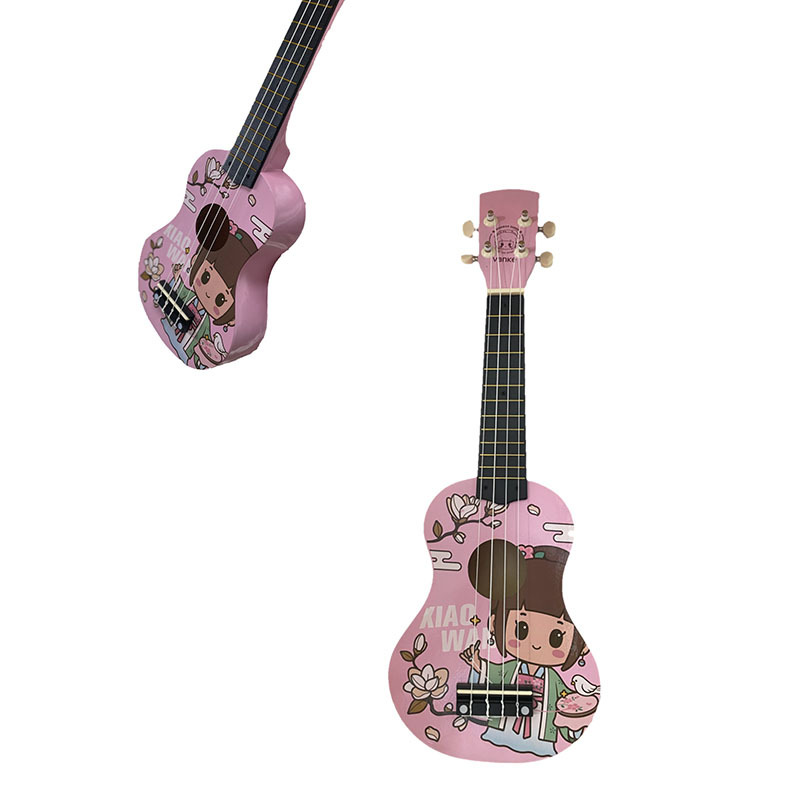 女孩款尤克里里儿童仿真吉他可弹奏启蒙乐器音乐玩具尤克里里