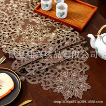 厂家出售现代简约时尚刺绣桌布桌旗茶几茶盘防尘盖巾盘布巾